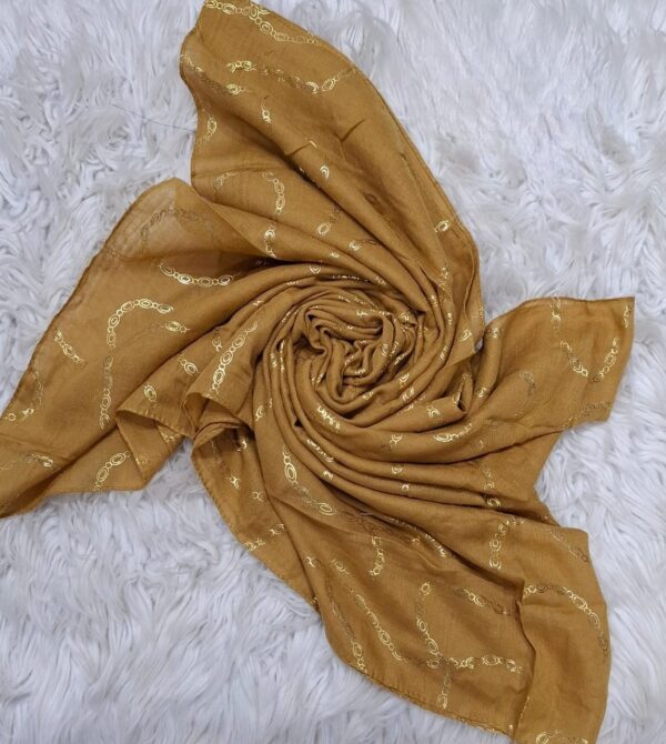 Lawn Printed Scarf (Embossed Print) - Image 2