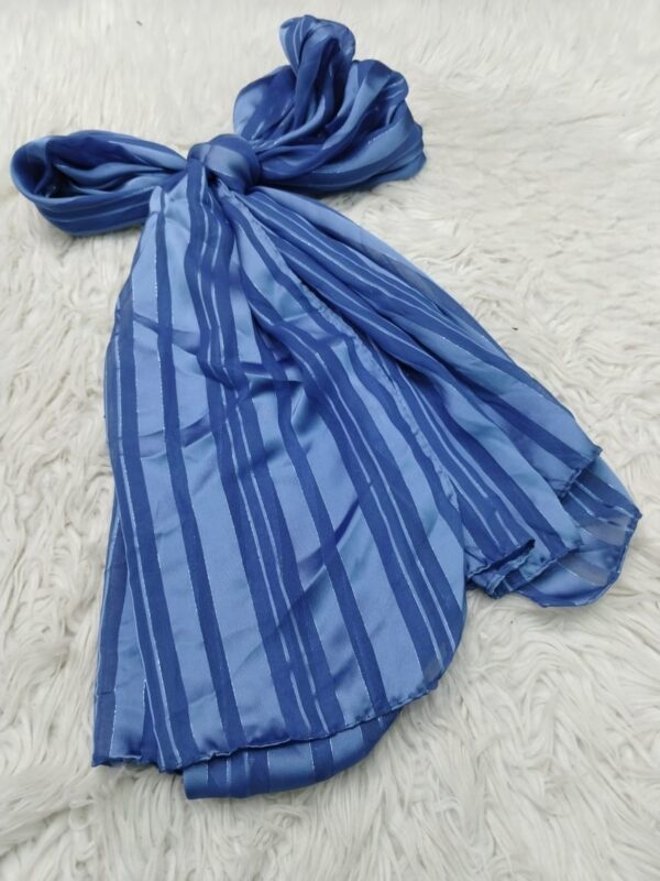 Satin Stripe Scarf – Elegance & Comfort - Image 5