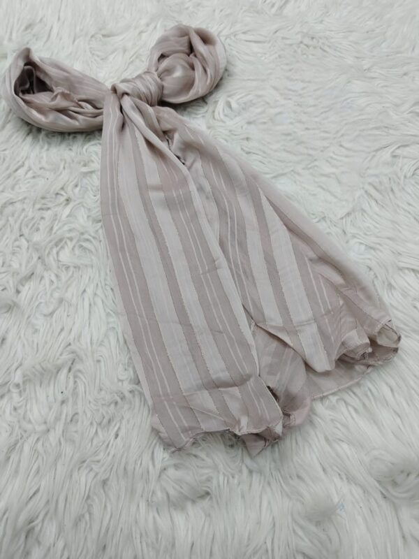 Satin Stripe Scarf – Elegance & Comfort - Image 3