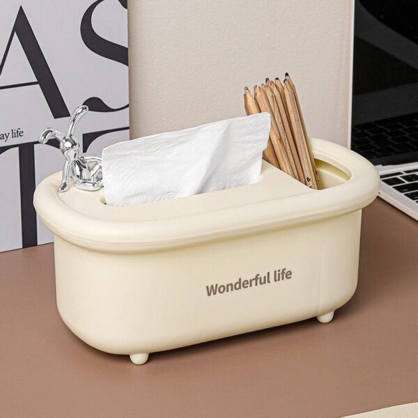 Bunny Tissue Box & Cosmetics Holder - Image 4