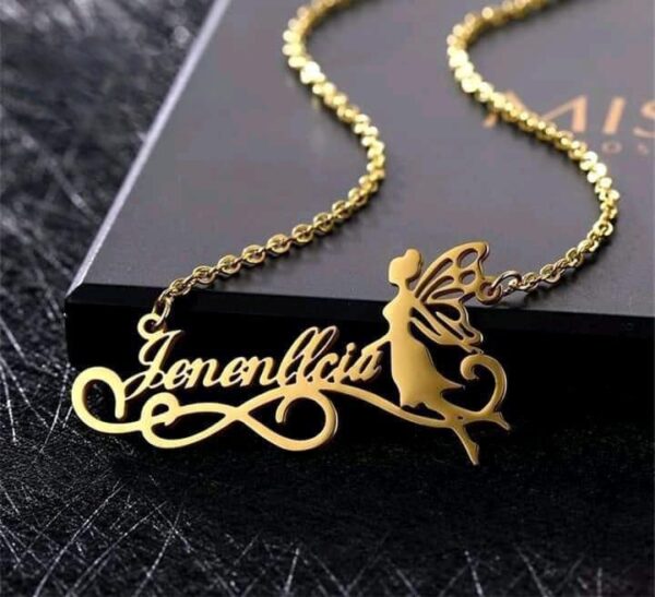 CUSTOMIZE GOLD PLATED NAME LOCKET - Image 9