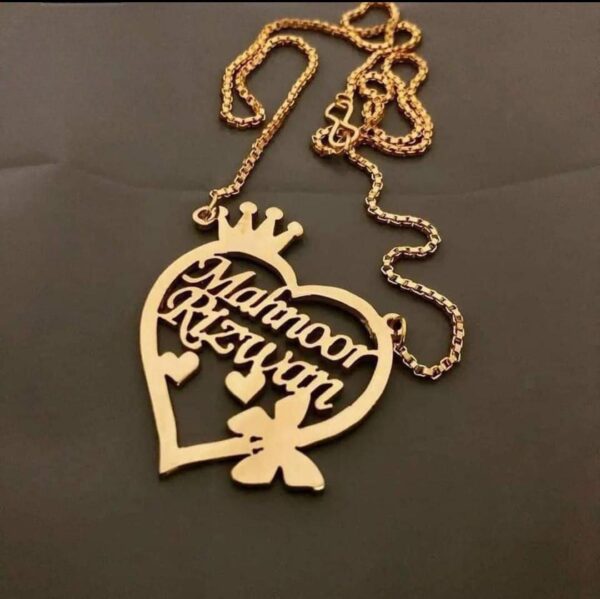 CUSTOMIZE GOLD PLATED NAME LOCKET - Image 2