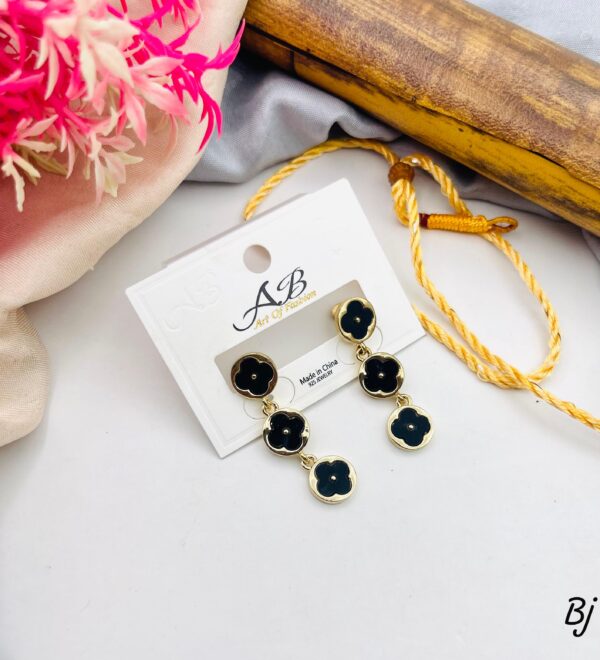 Fancy Beautiful 3 Step LV Studs