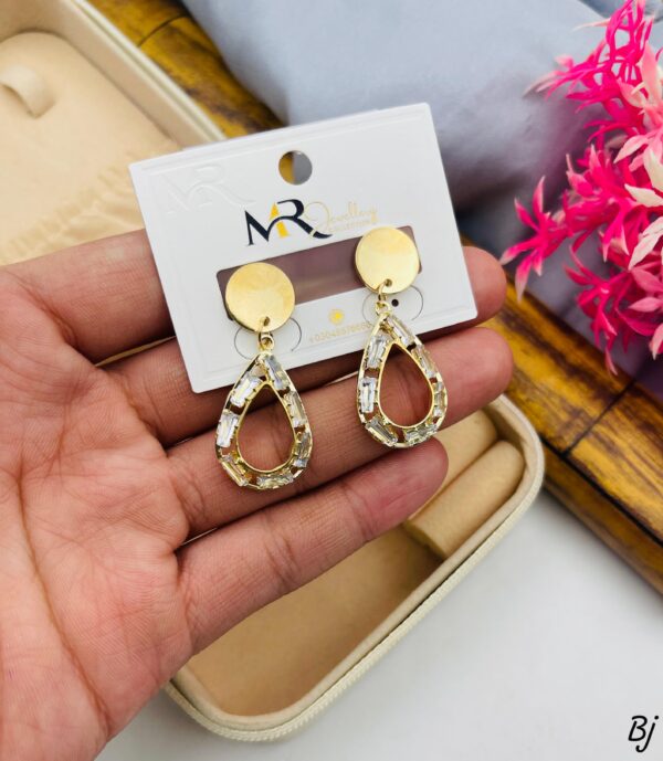 Gold Plated Zircon Studs - Image 5