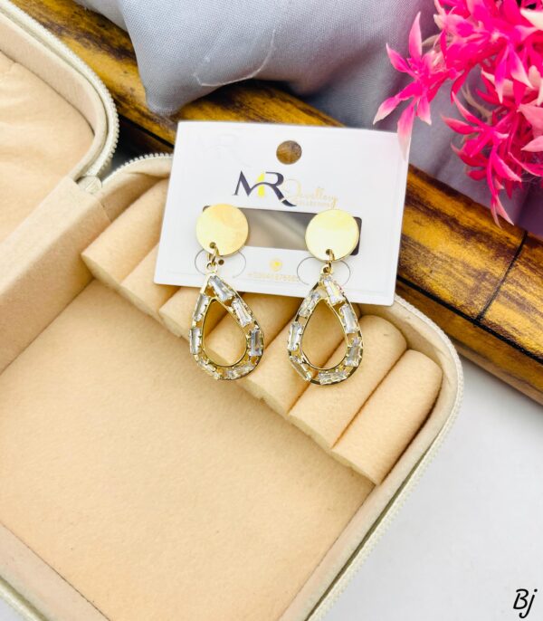 Gold Plated Zircon Studs - Image 2