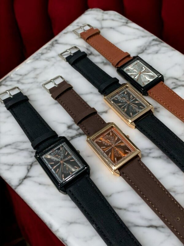 Tomi Leather Strap Mens Watch - Image 4