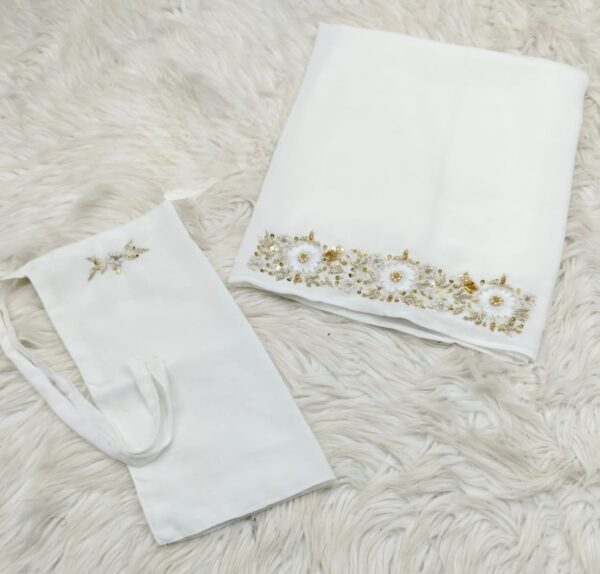 HAND WORK HADY KA KAAM EMBROIDERED 2 PEC SCARF NIKAB SET