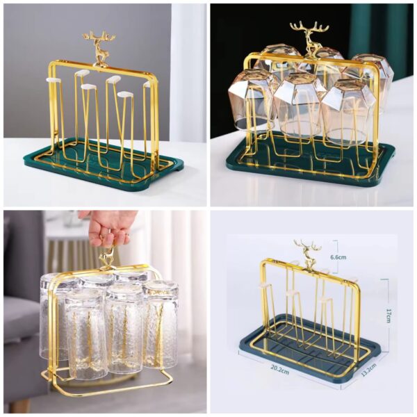 Deer Glass Storage Rack
